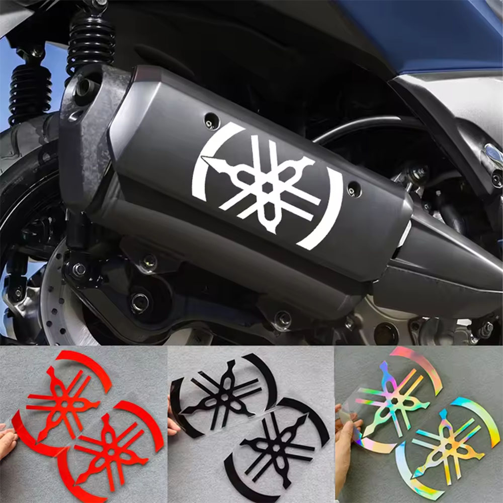 Motorcycle Gear Helmets - 1 ensemble/ 2 pièces Autocollants réfléchissants
