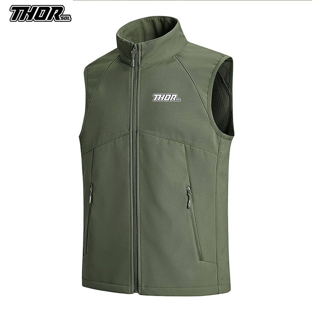 Motorcycle Gear Vest - THORSOL Gilet de cyclisme d'hiver coupe-vent