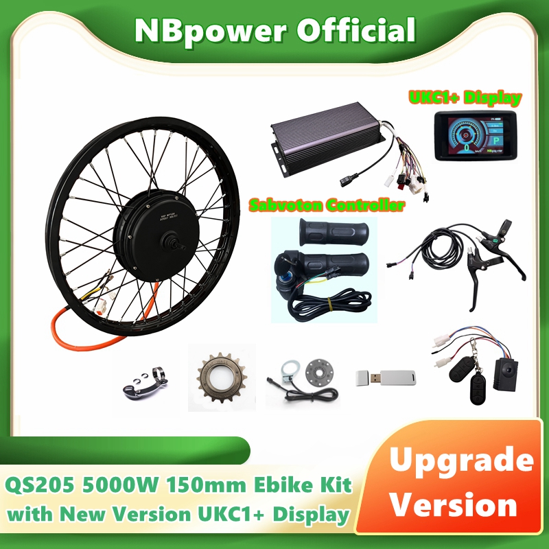 Motorcycle Gear Display - NBpower/QS205 5000W V3 150mm moteur de
