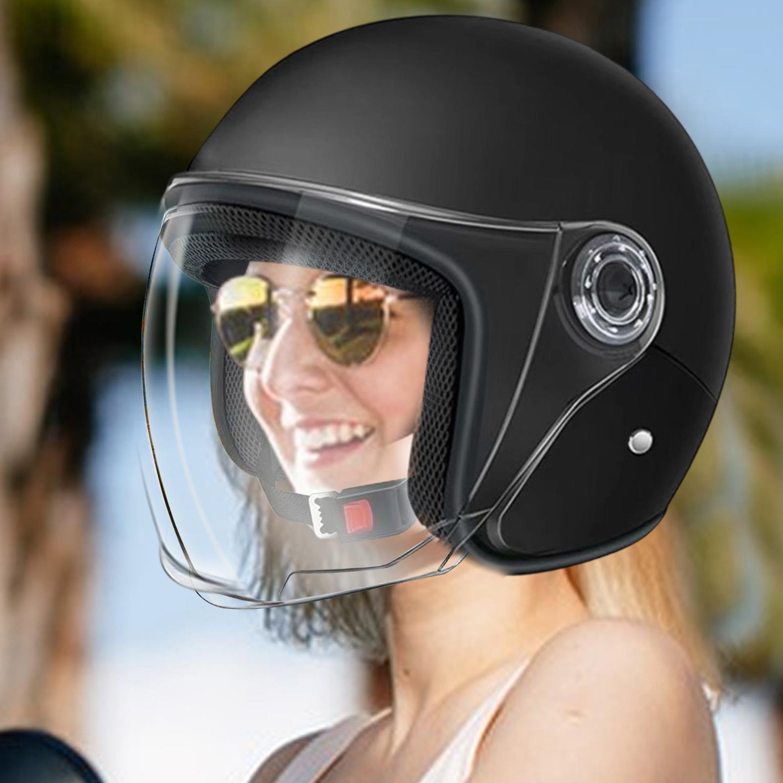 Motorcycle Gear Helmets - Casque de moto léger demi-visage casque