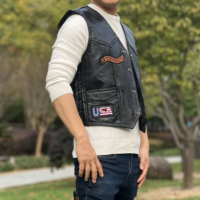 NOUVEAU Gilet de moto pour hom - Motorcycle Gear Vest avis et prix