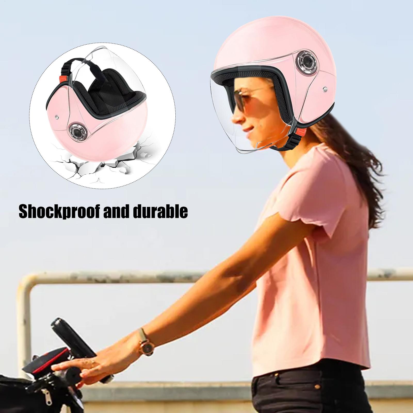 Casque de moto léger demi-visa - Motorcycle Gear Helmets avis et prix