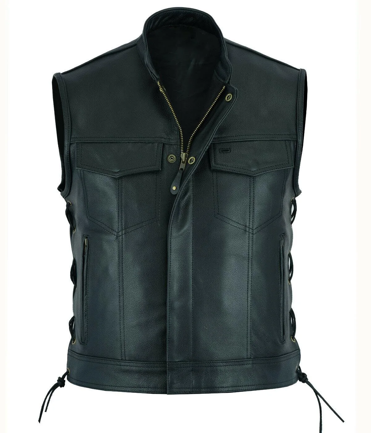 Gilet en cuir Punk mode mantea - Motorcycle Gear Vest avis et prix