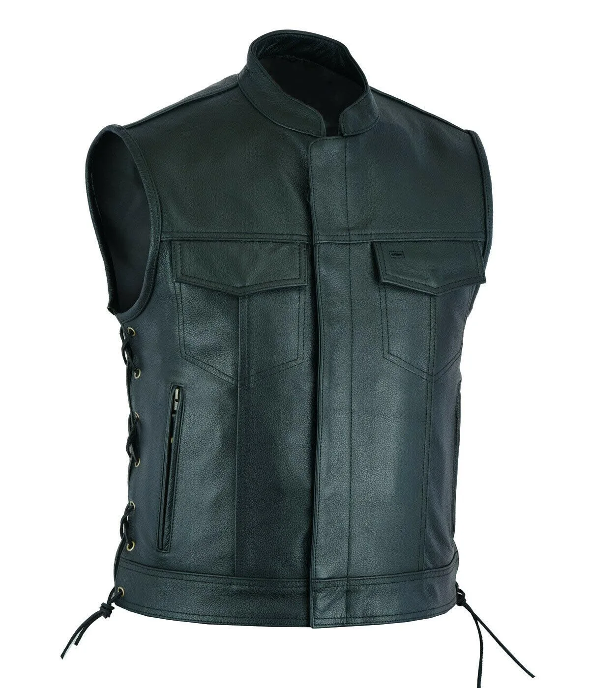Gilet en cuir Punk mode mantea - Motorcycle Gear Vest avis et prix